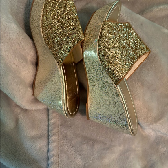 Glitter Mzluyin Wedge Sandals for Women Platform Beach Slide - Picture 5 of 12